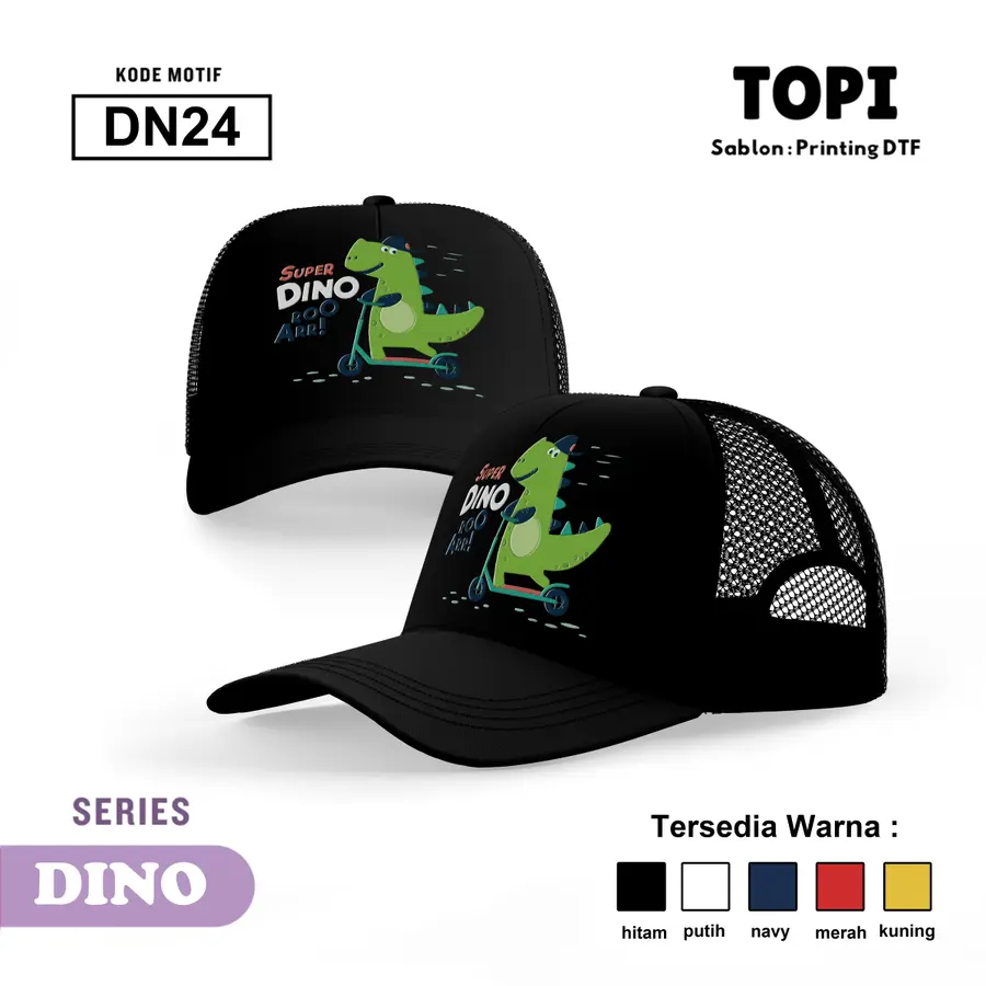 DN24 - Topi [Varian: Hitam]