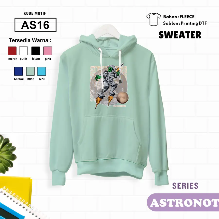 AS16 - Sweater Kids Fleece Panjang [Varian: L (5-6 y) / Banhur]
