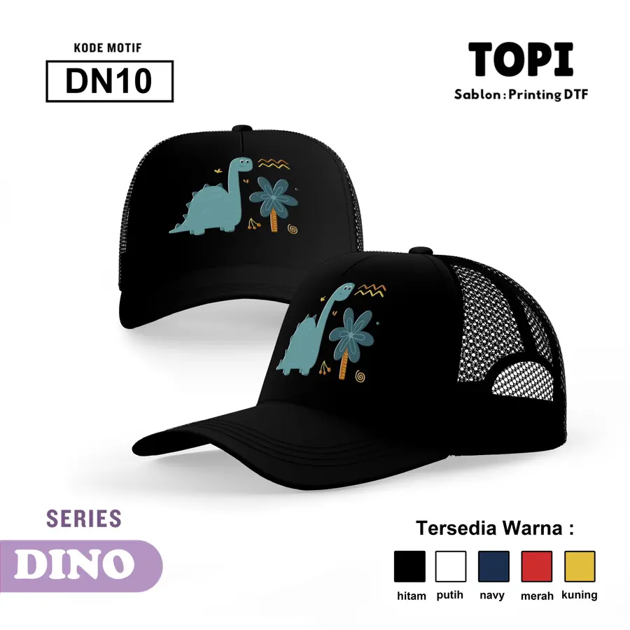 DN10 - Topi [Varian: Hitam]