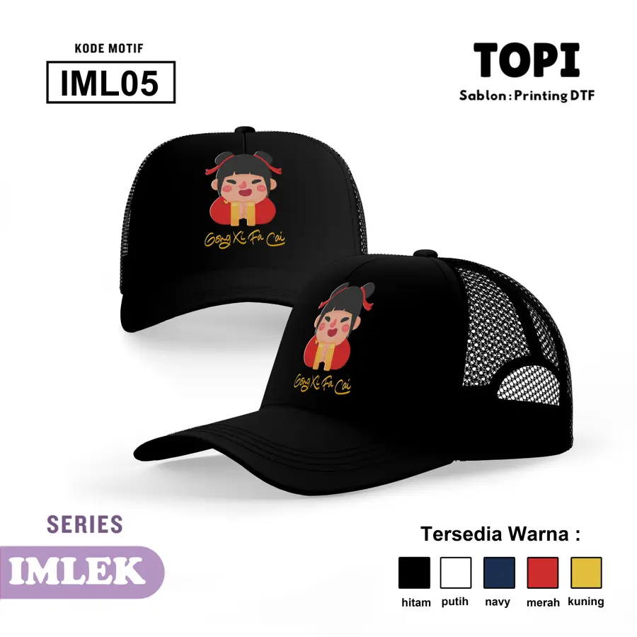 IML05 - Topi [Varian: Hitam]