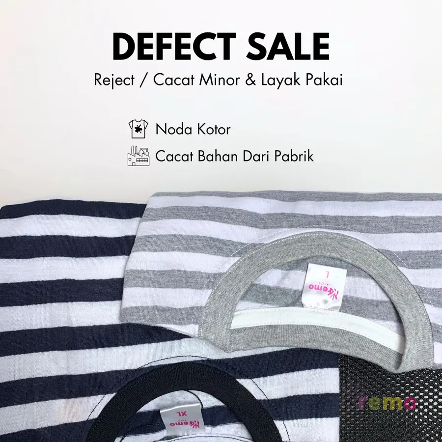 Defect/Reject Sale Salur Polos Kremo Kids [Varian: L]