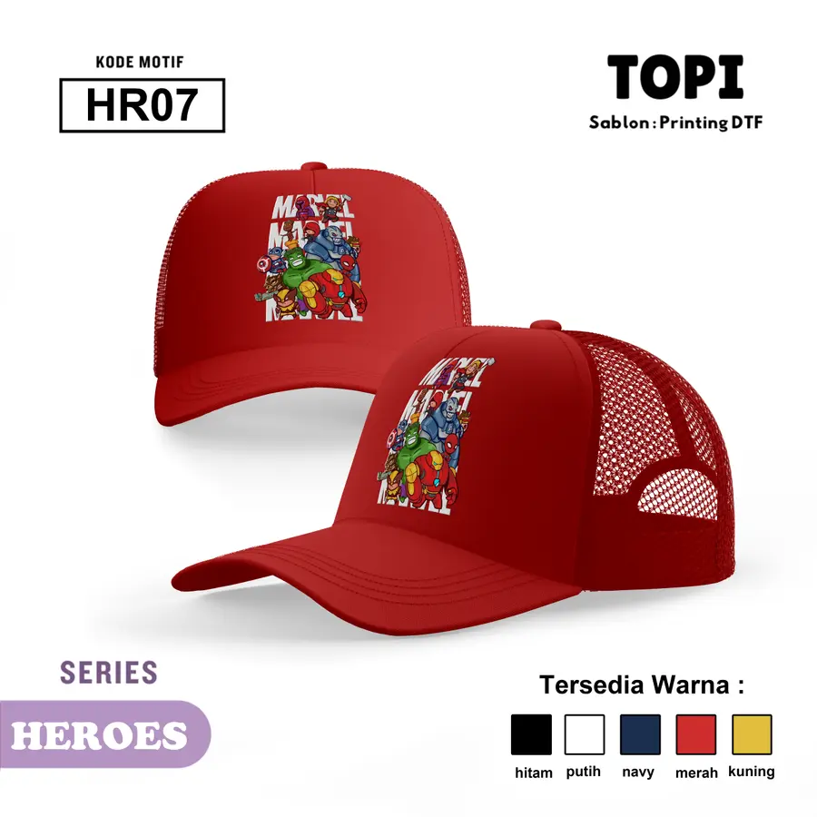 HR07 - Topi [Varian: Hitam]