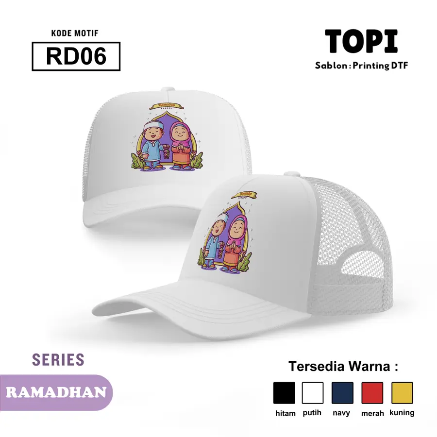 RD06 - Topi [Varian: Hitam]