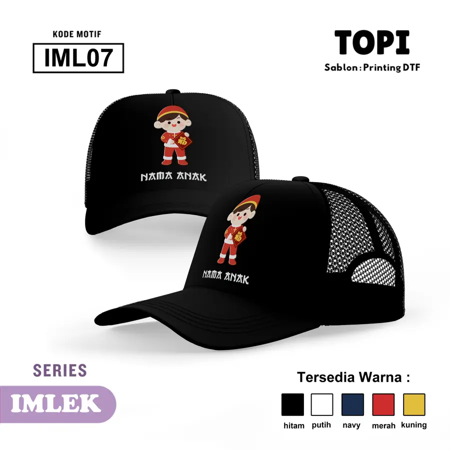 IML07 - Topi [Varian: Hitam]