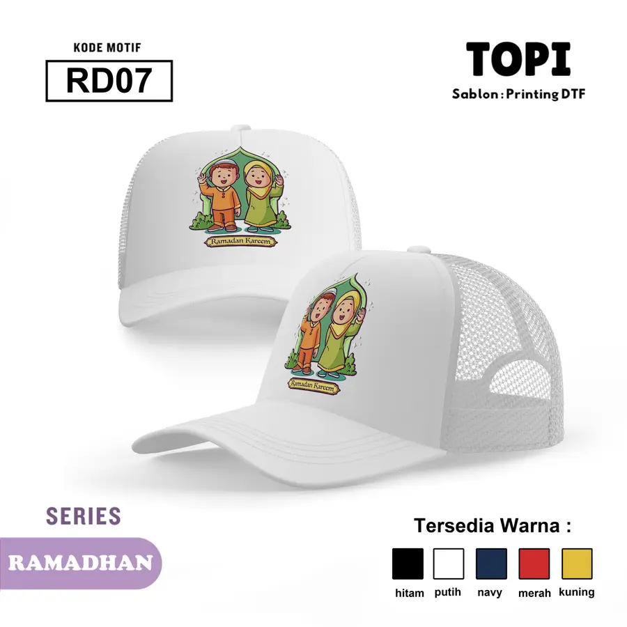RD07 - Topi [Varian: Hitam]