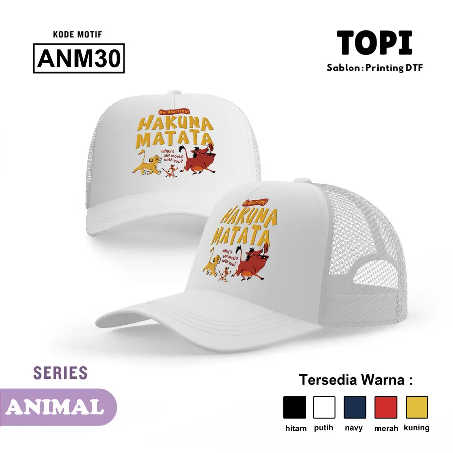 ANM30 - Topi [Varian: Hitam]