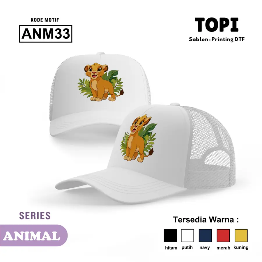 ANM33 - Topi [Varian: Hitam]