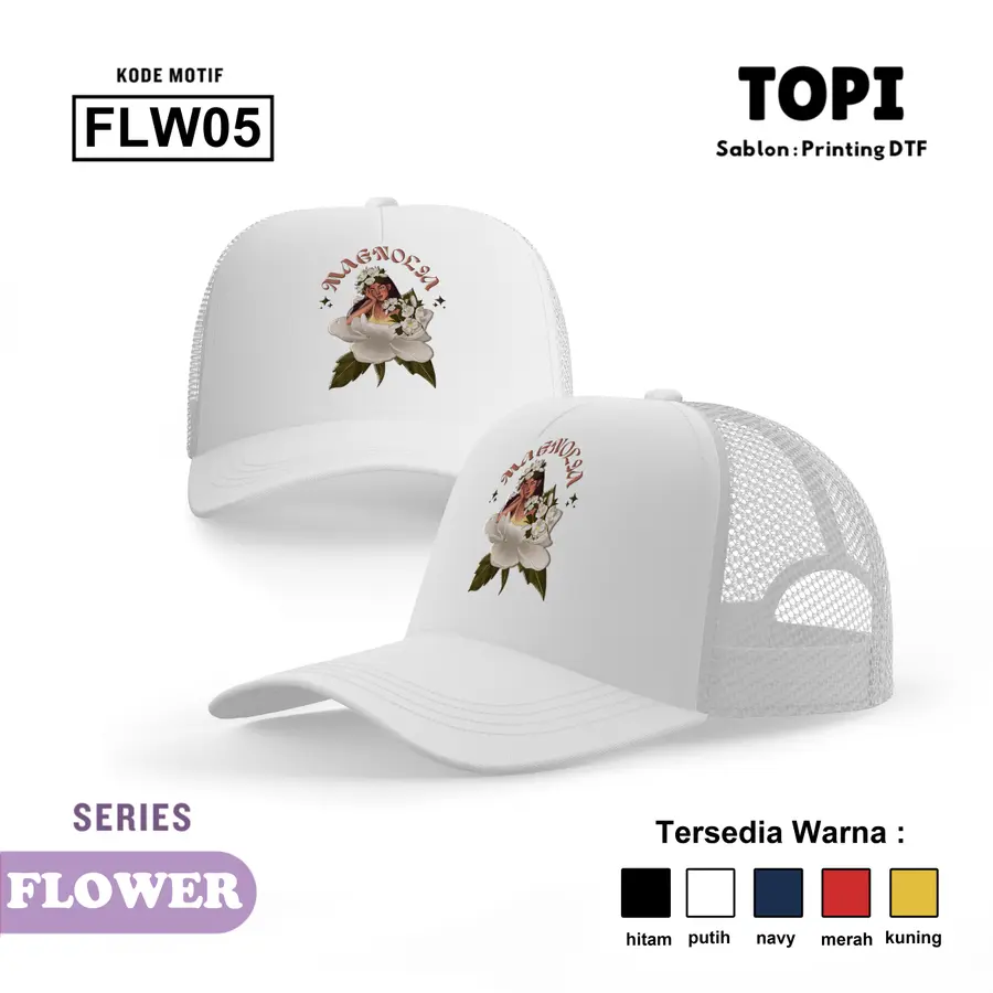 FLW05 - Topi [Varian: Hitam]