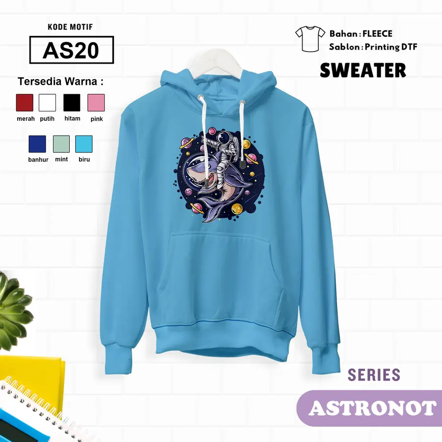 AS20 - Sweater Kids Fleece Panjang [Varian: L (5-6 y) / Banhur]