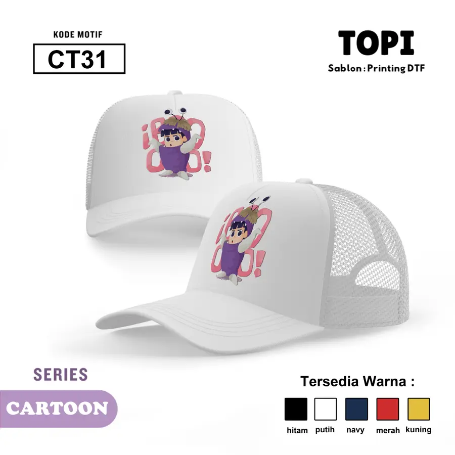 CT31 - Topi [Varian: Hitam]