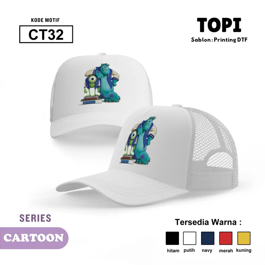 CT32 - Topi [Varian: Hitam]