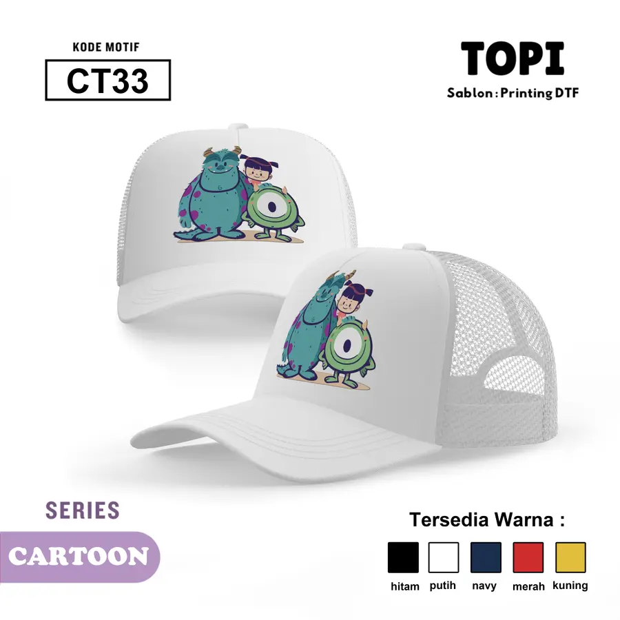 CT33 - Topi [Varian: Hitam]