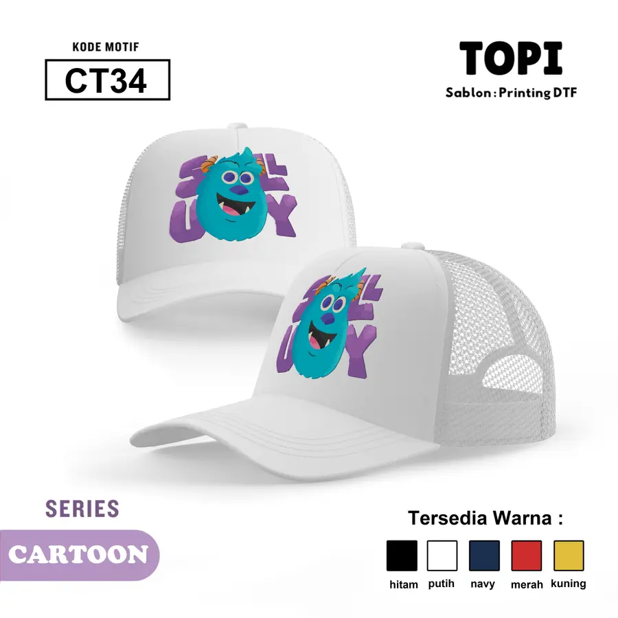 CT34 - Topi [Varian: Hitam]