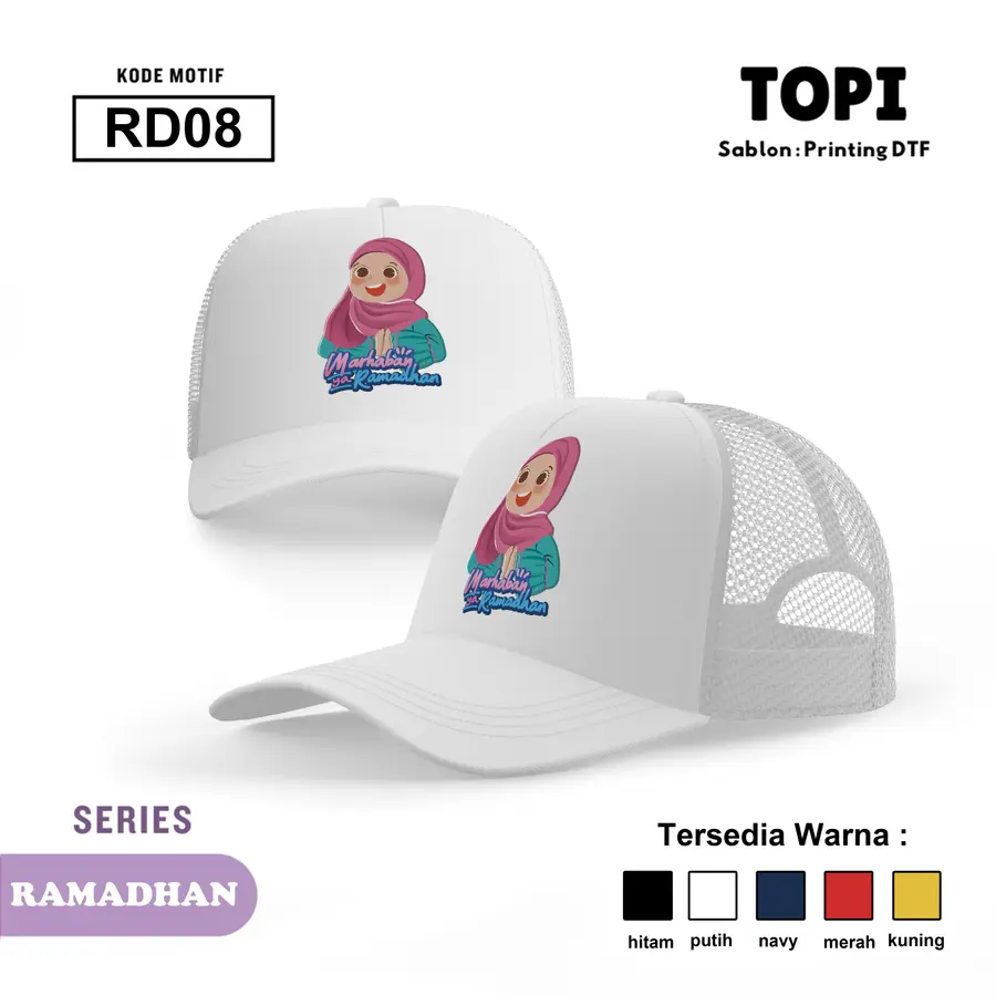 RD08 - Topi [Varian: Hitam]