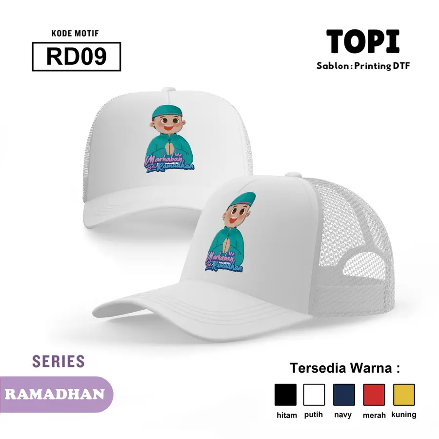 RD09 - Topi [Varian: Hitam]