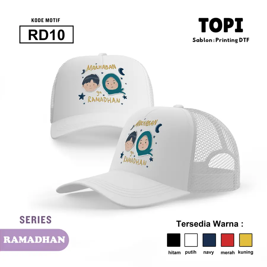 RD10 - Topi [Varian: Hitam]