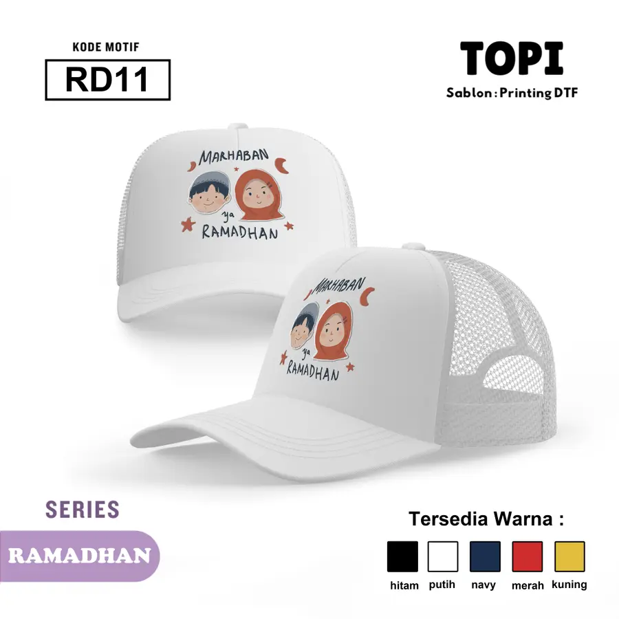 RD11 - Topi [Varian: Hitam]