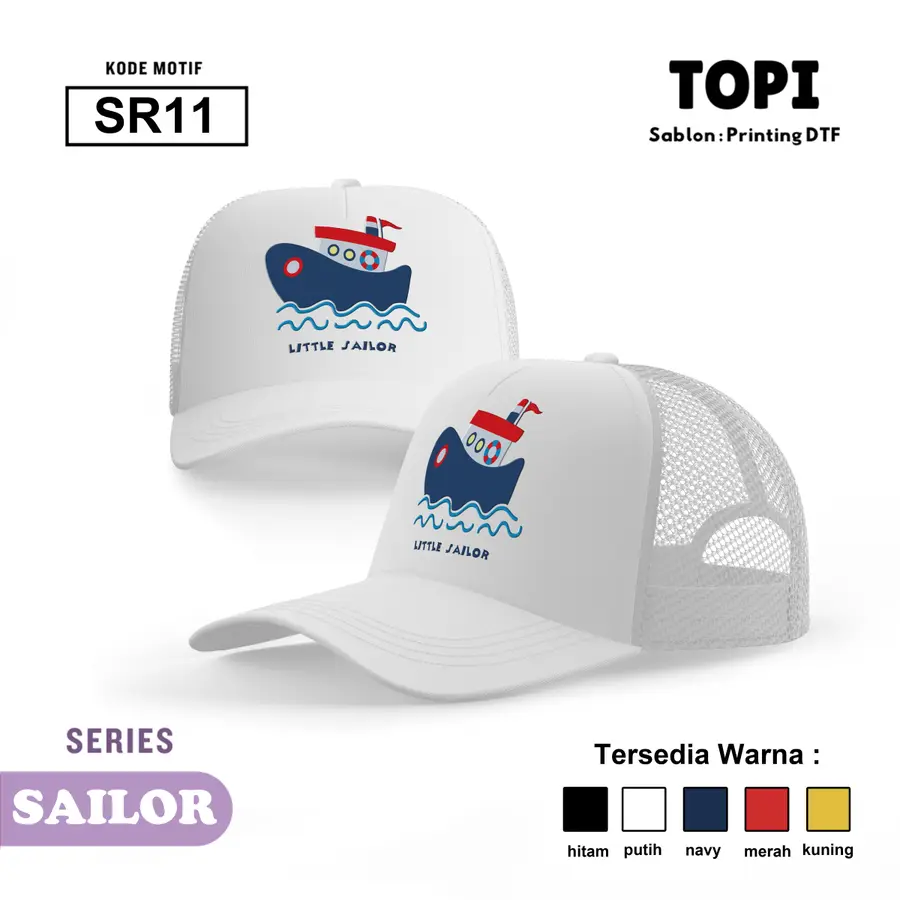 SR12 - Topi [Varian: Hitam]