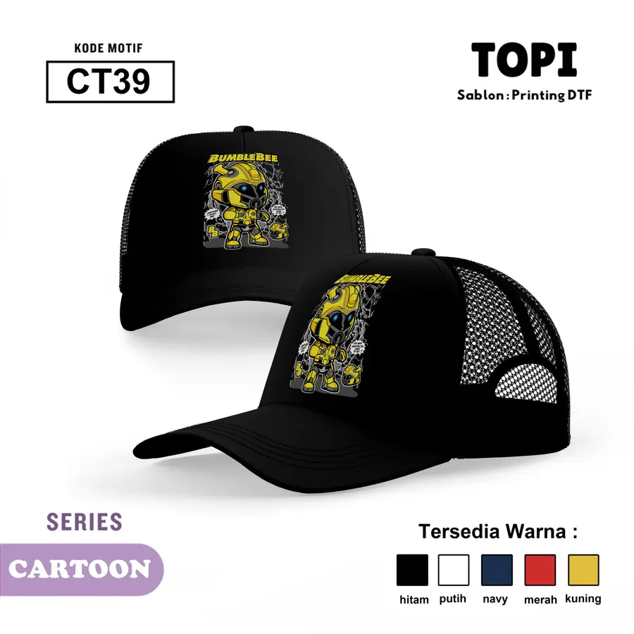 CT39 - Topi [Varian: Hitam]