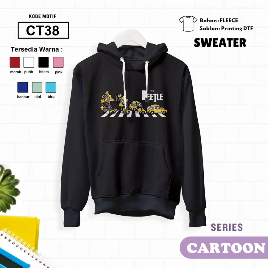 CT38 - Sweater Kids Fleece Panjang [Varian: L (5-6 y) / Biru]
