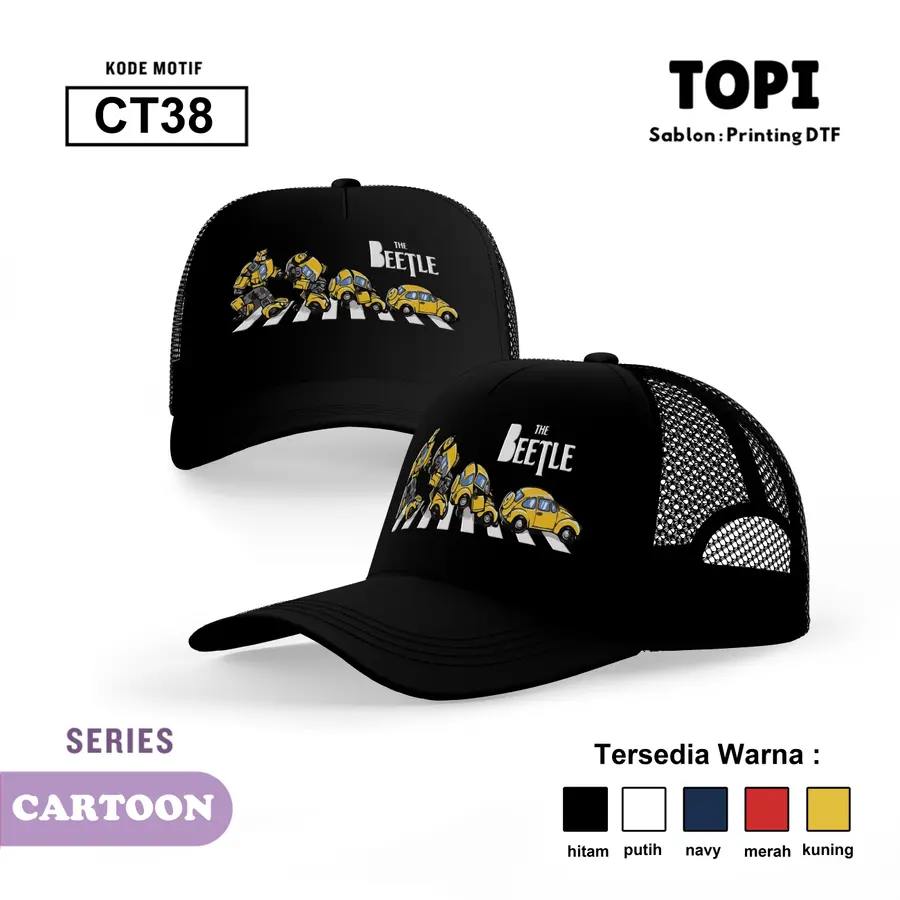 CT38 - Topi [Varian: Hitam]