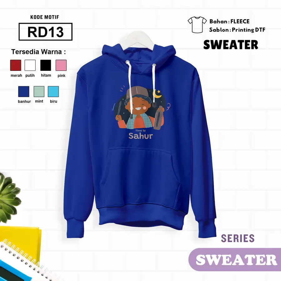 RD13 - Sweater Kids Fleece Panjang [Varian: L (5-6 y) / Banhur]