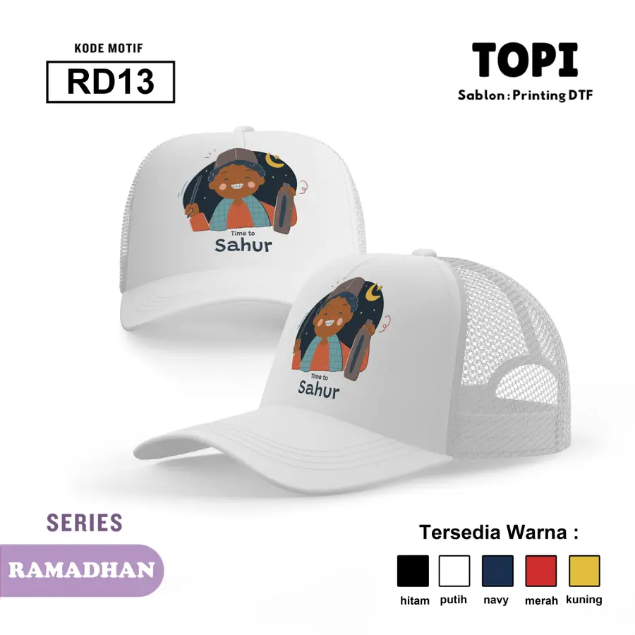 RD13 - Topi [Varian: Hitam]