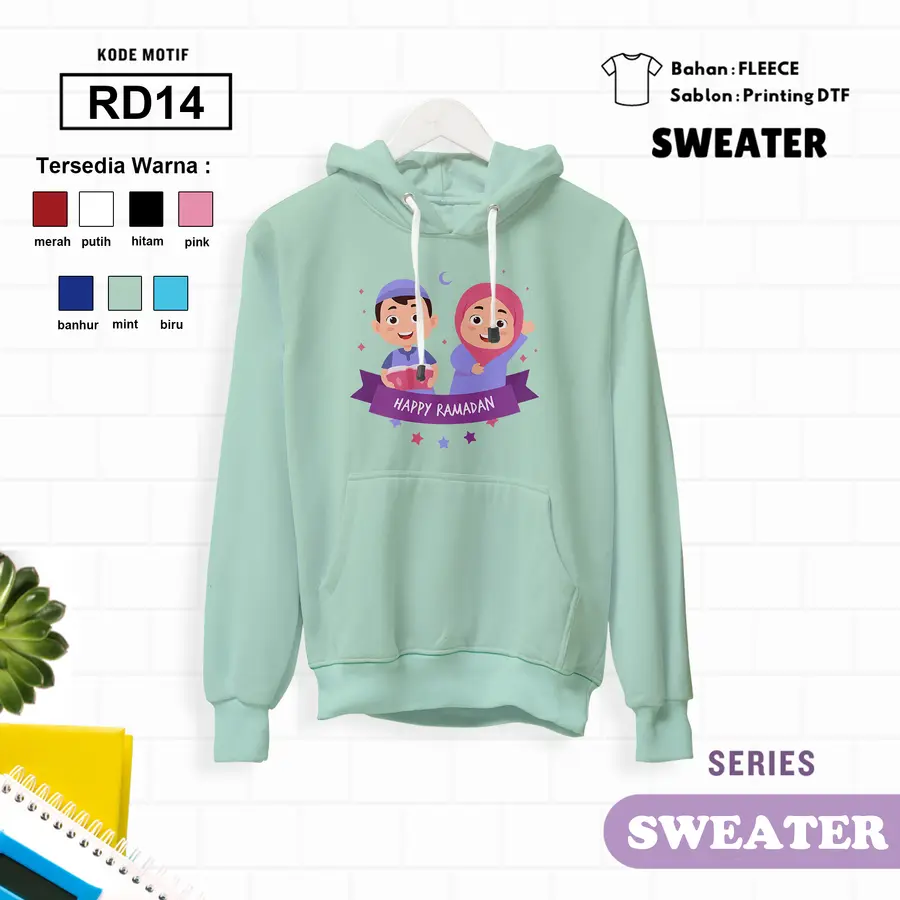 RD14 - Sweater Kids Fleece Panjang [Varian: L (5-6 y) / Banhur]