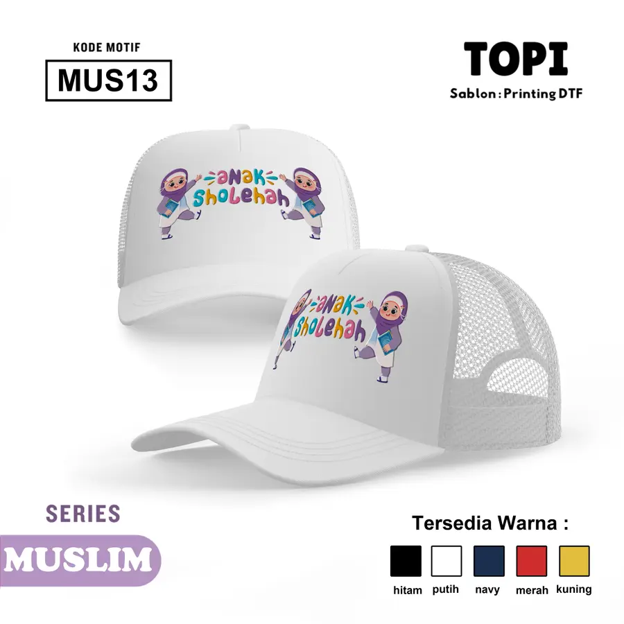 MUS13 - Topi [Varian: Hitam]