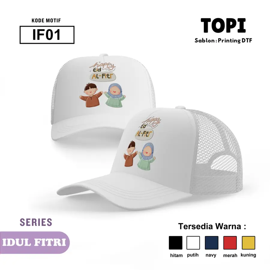 IF01 - Topi [Varian: Hitam]