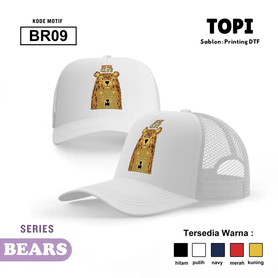 BR09 - Topi [Varian: Hitam]