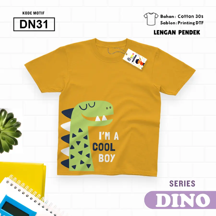 DN31 - Kaos Dewasa Cotton 30s Pendek [Varian: M / Biru Turkish]