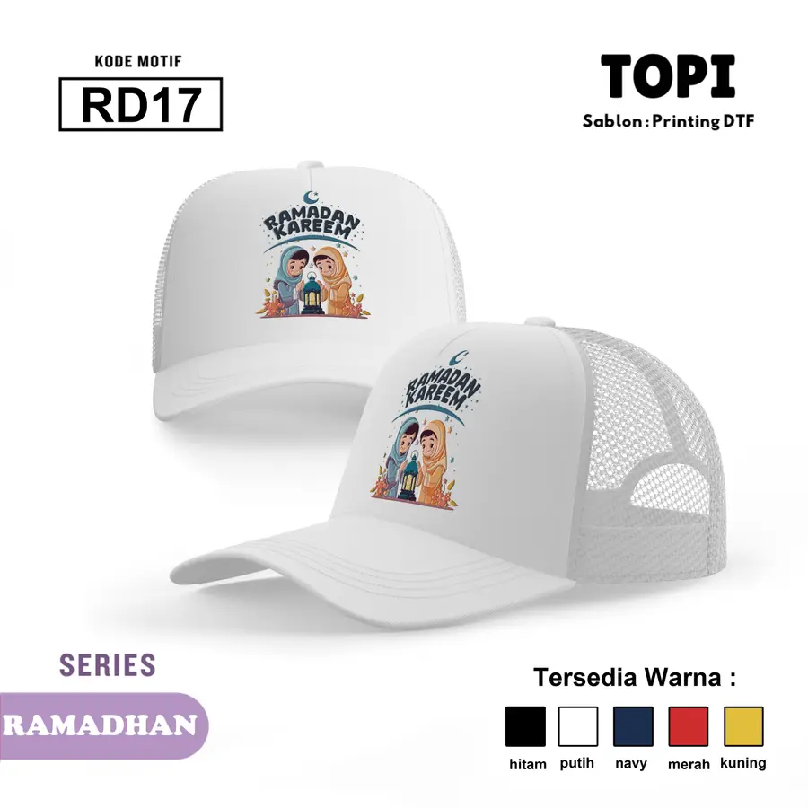 RD17 - Topi [Varian: Hitam]
