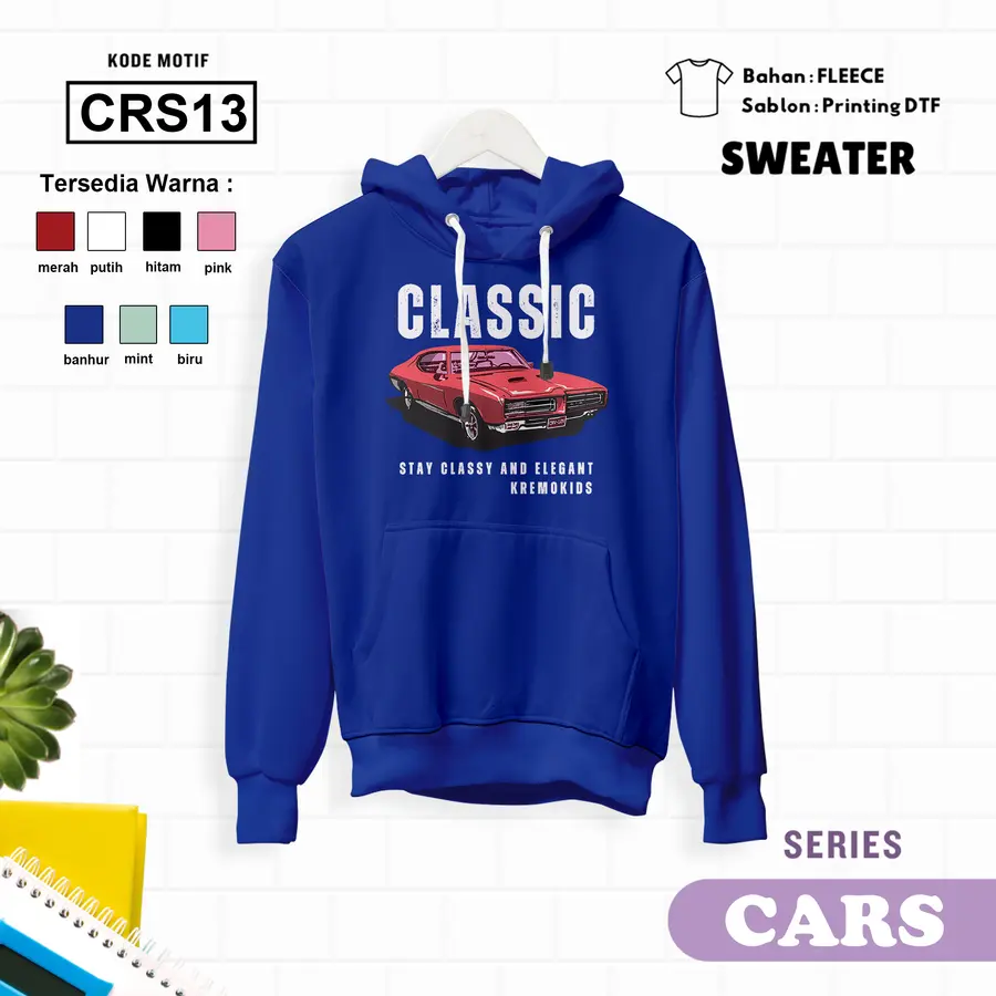 CRS13 - Sweater Kids Fleece Panjang [Varian: L (5-6 y) / Banhur]