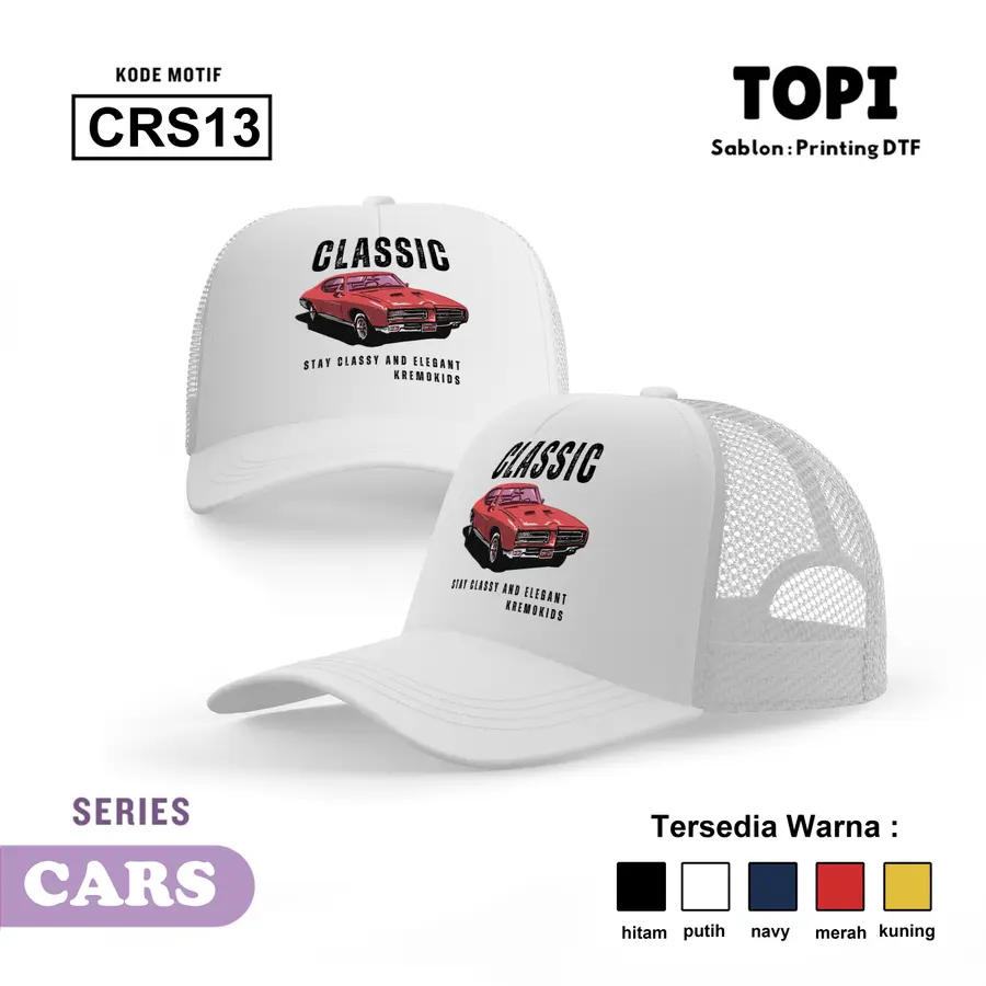 CRS13 - Topi [Varian: Hitam]