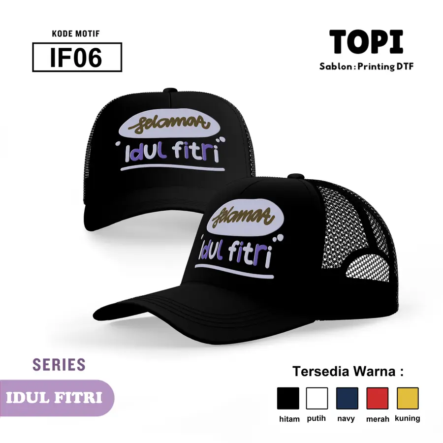 IF06 - Topi [Varian: Hitam]
