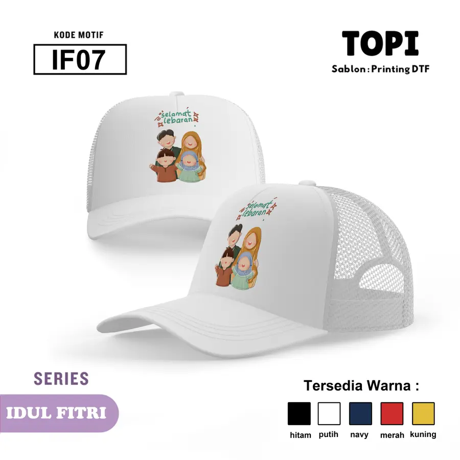 IF08 - Topi [Varian: Hitam]