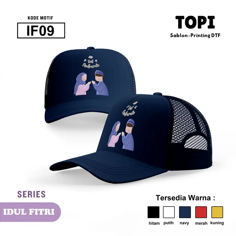 IF09 - Topi [Varian: Hitam]
