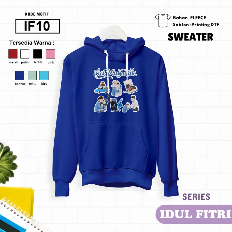 IF10 - Sweater Kids Fleece Panjang [Varian: L (5-6 y) / Banhur]