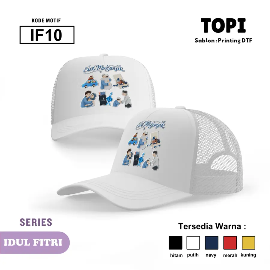 IF10 - Topi [Varian: Hitam]