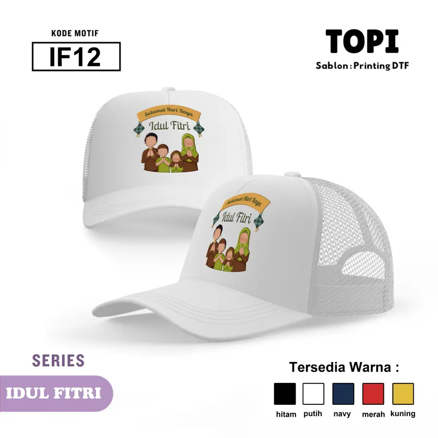 IF12 - Topi [Varian: Hitam]
