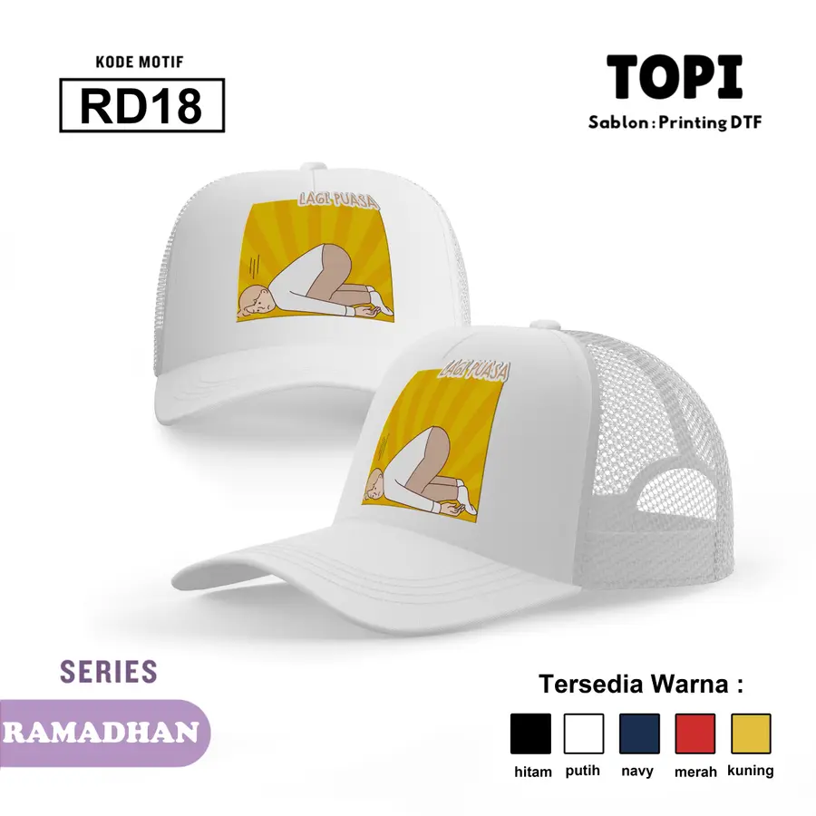 RD18 - Topi [Varian: Hitam]