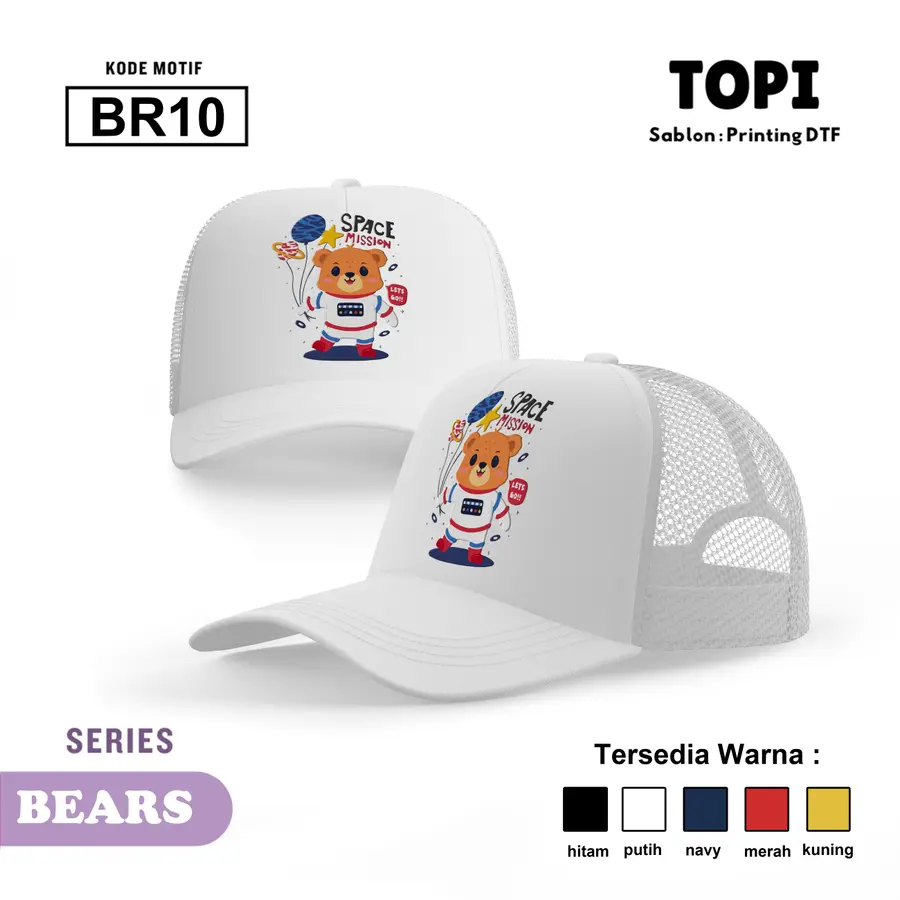 BR10 - Topi [Varian: Hitam]