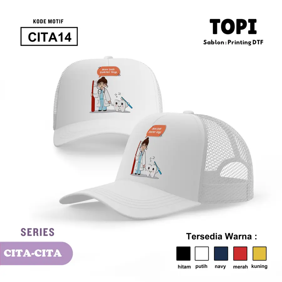 CITA14 - Topi [Varian: Hitam]