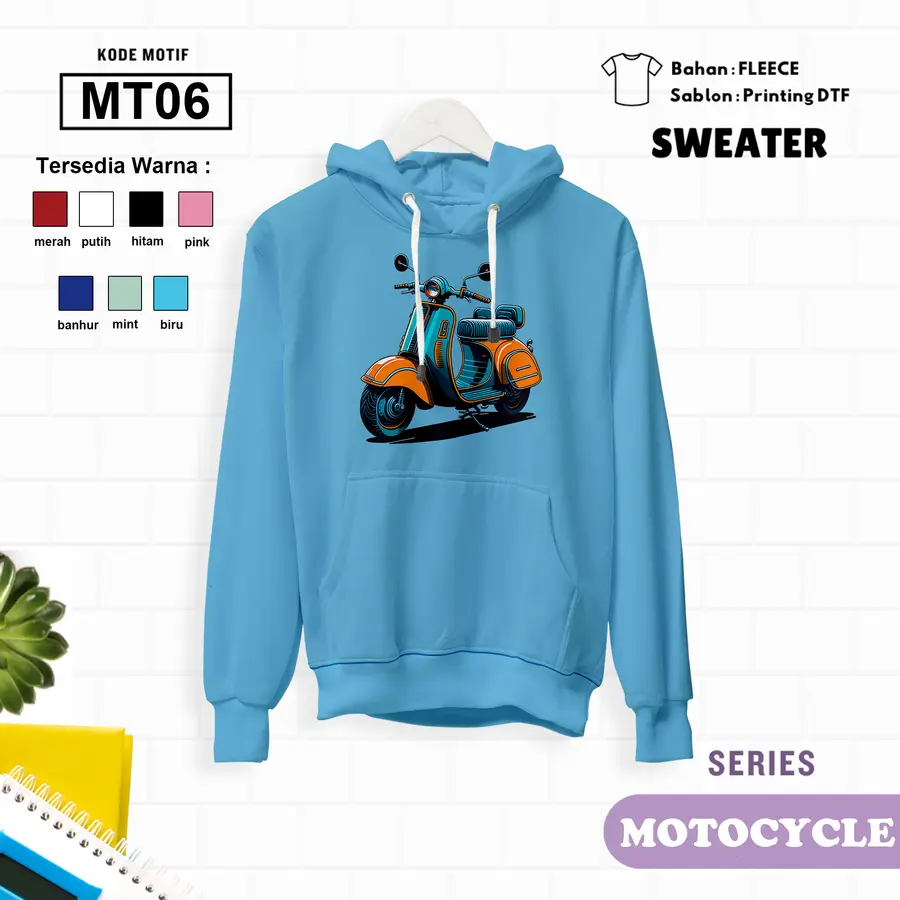 MT06 - Sweater Kids Fleece Panjang [Varian: L (5-6 y) / Banhur]