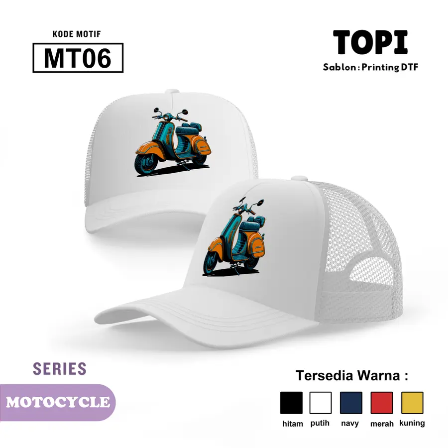 MT06 - Topi [Varian: Hitam]