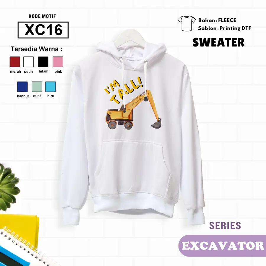 XC16 - Sweater Kids Fleece Panjang [Varian: L (5-6 y) / Banhur]