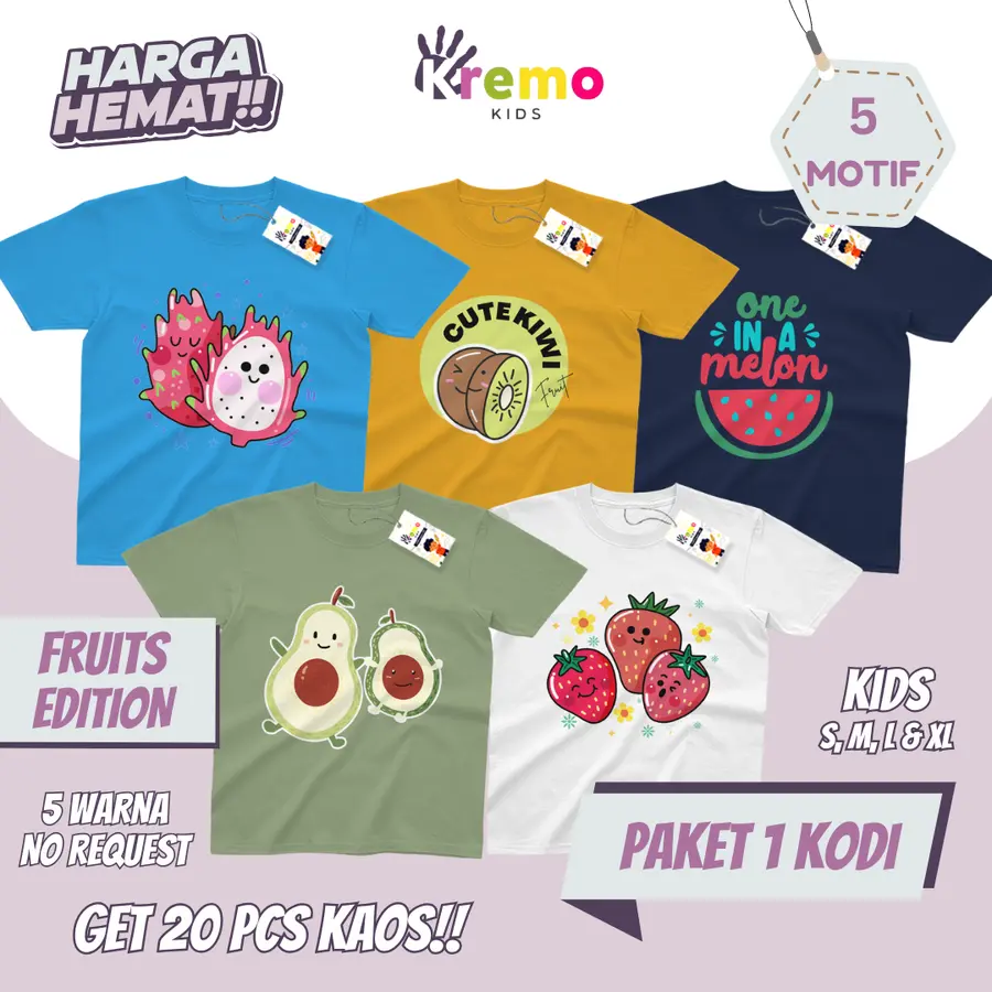 1 KODI FRUIT SERIES KIDS [Varian: 10 Motif]