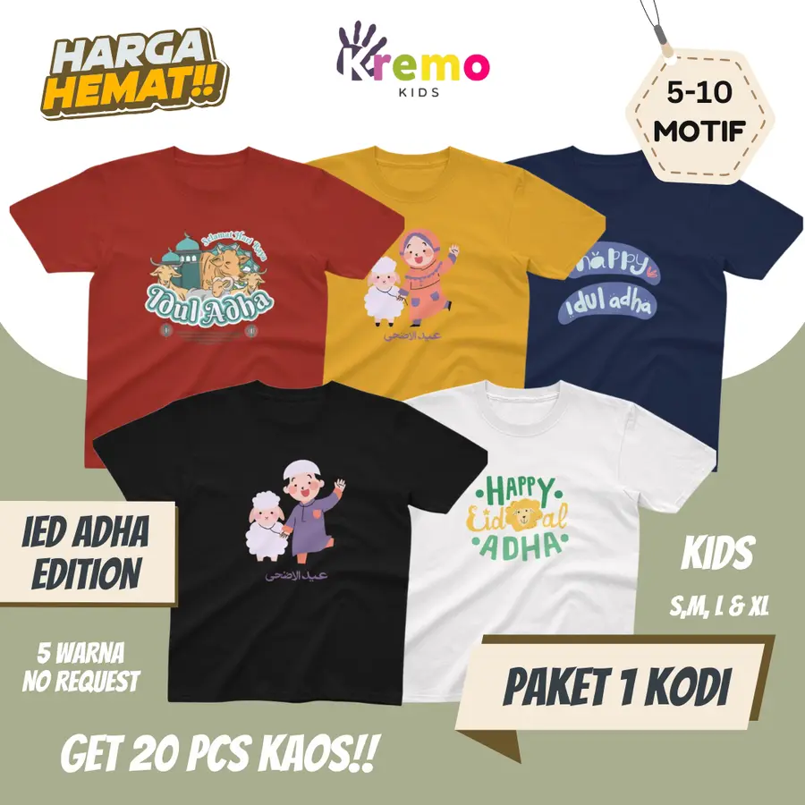 1 KODI IDUL ADHA SERIES KIDS [Varian: 10 Motif]