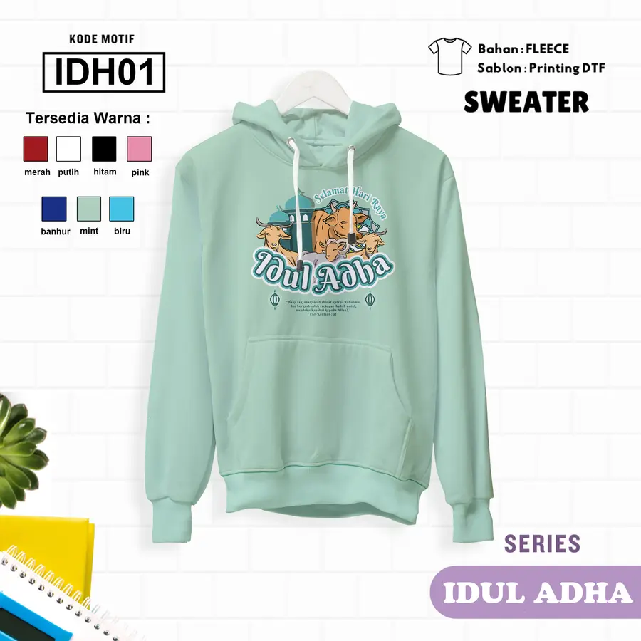 IDH01 - Sweater Kids Fleece Panjang [Varian: L (5-6 y) / Banhur]